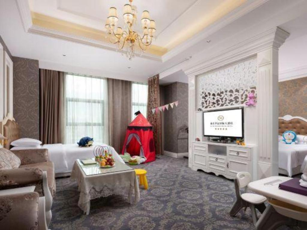 Chongqing Huachen International Hotel Bagian luar foto